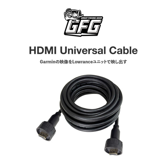 GFG HDMI Universal Cable  (Lowrance Hds live Pro 12 9 Garmin Live scorp LVS 34 Ultra UHD Echomap Humminbird)