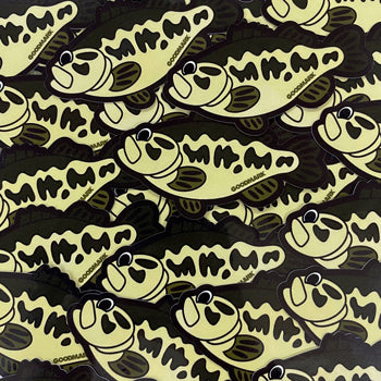 Kawaii Bass Sticker!! イラスト ブラックバス ステッカー カワイイ 6枚セット
